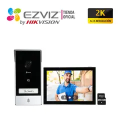 EZVIZ - Videoportero Inteligente HP7 2K Exterior LCD 7 + SD 256GB