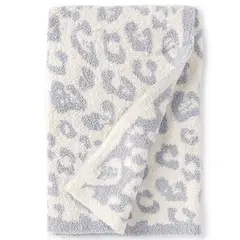 VATYERTY - Manta con estampado animal de hilo de plumas