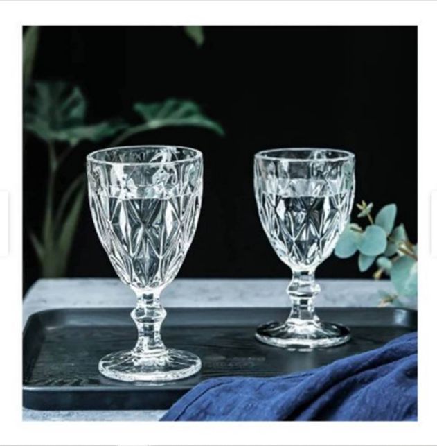 Set de Copas de 6 piezas labradas 220ml