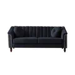 CENTRAL DECCO - SOFA 3 CUERPOS DACEY NEGRO