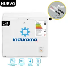 INDURAMA - Congeladora Defrost 198Lts CI-220BL + Set de 2 Cuchillo 75680-02