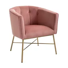NOVAHUS - Butaca Sitial Terciopelo Navona Rosa