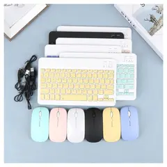 GENERICO - Teclado inalámbrico Bluetooth con Mouse - Blanco - M