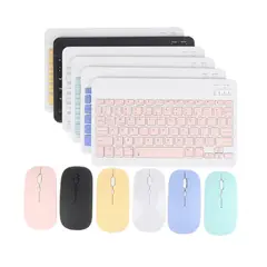 GENERICO - Teclado inalámbrico Bluetooth con Mouse - Rosa - M