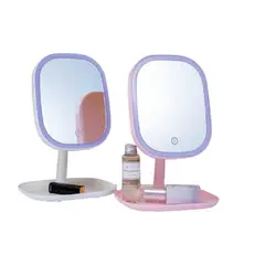 GENERICO - Espejo de Tocador Táctil con Base para Joyas 28x18 Cm