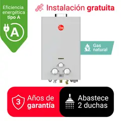 RHEEM - TERMA A GAS 10 L GN TIRO NATURAL