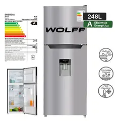 WOLFF - Refrigeradora No Frost WRF265D de 248L