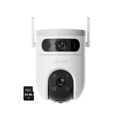 EZVIZ - Cámara Exterior H9c 3mp + 3mp Lente Dual 360° + Sd64gb