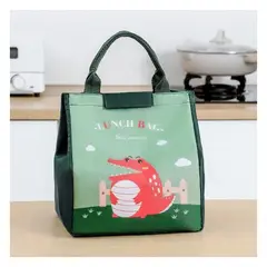 GENERICO - Bolsa Térmica Portátil Lonchera Verde para niños