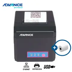 ADVANCE - Impresora TERMICO Ethernet USB Serial Papel 58mm 80mm