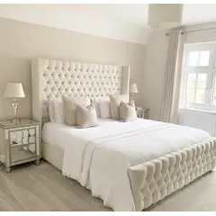 GENERICO - Cama Box Tarima + Cabecera Capiton 2 plazas