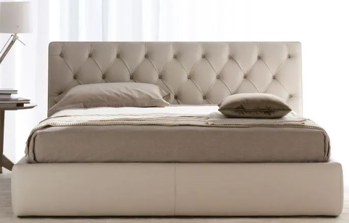 Cama Box Tarima + Cabecera Room Beige King