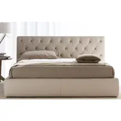 GENERICO - Cama Box Tarima + Cabecera Room Beige Queen