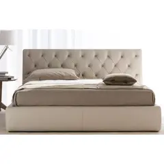 GENERICO - Cama Box Tarima + Cabecera Room Beige Queen