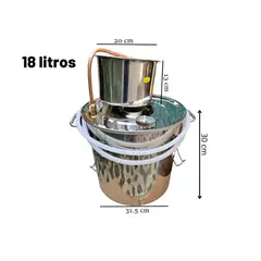 GENERICO - Equipo De Destilación De Acero Inoxidable De 18 Litros