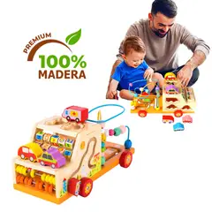 EDUCA - Camión Didáctico Multifuncional de Madera - Aprende y Juega