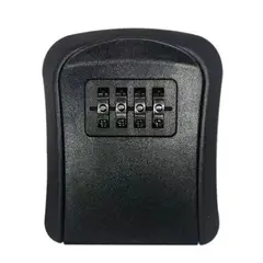 GENERICO - Candado Caja para Llaves Montable a Pared - Negro