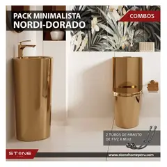 STONE - COMBO DE INODORO NORDI GOLDEN LAVAMANOS NORDI GOLDEN