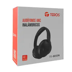 TEROS - AUDÍFONO INALÁMBRICO ANC HEADSET NEGRO