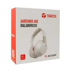 TEROS - AUDÍFONO INALÁMBRICO ANC HEADSET BLANCO