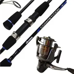 OKUMA - Equipo De Pescar Caña De 2.70 M Con Carrete Okuma 40 Combo