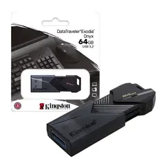 KINGSTON - MEMORIA USB 64 GB DATATRAVELER EXODIA ONYX