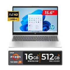 HP - Laptop 15-FC0012LA AMD Ryzen 7 7730U Hasta 4.50GHz/8 Core/15.6"FHD 16GB/512GB-SSD/freedos