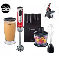 OSTER - Batidora de inmersión con accesorios FPSTHB2801 800 w