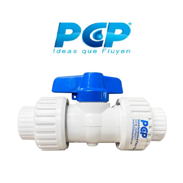 VALVULA DOBLE UNIVERSAL CON ROSCA 1/2" PCP PESADO (PRODUCTO COLOMBIANO)