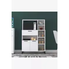 TU MESITA - Mueble para Microondas Aury color Blanco TU MESITA