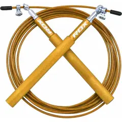 RDX - Cuerda para Saltar Mango de Aluminio Ajustable C2 Dorado