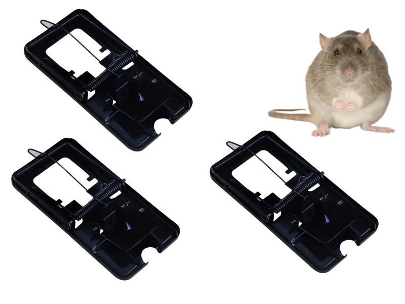 3 Trampas De Metal Para Ratones Rápida Y Efectiva