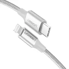 UGREEN - Cable Usb-c Macho Lightning Premium 1m Carga Nylon 20w