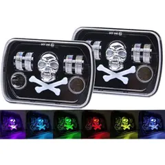 INMESOL - FARO LED 4x6 MODELO CALAVERA RGB