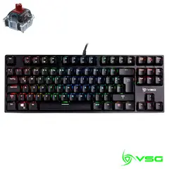VSG - Teclado Mecánico Gamer Alnitak Negro TKL Switch Marrón