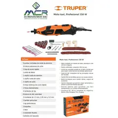 TRUPER - MOTO TOOL O MINI RECTIFICADORA PROFESIONAL 150W