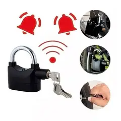 OEM - Candado con Alarma 110Decibeles 110db Cuidado Proteccion Moto Casa Negocio