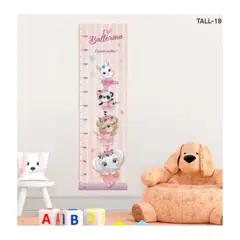 GENERICO - Pegatina Tallímetro Infantil Bailarinas