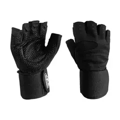 GENERICO - Guantes Deportivo para Pesas con Muñequera Talla M