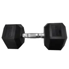 ATLETIS - Mancuerna hexagonal PVC-Acero 20 kg