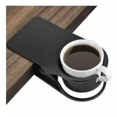 GENERICO - Portavaso para escritorio Soporte Antiderrame Antivolcadura Negro