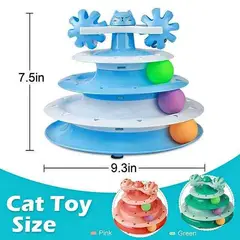 GENERICO - Juguete Para MASCOTA Torre Interactivo Girasol 3 Niveles