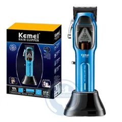 KEMEI - Cortadora KM-1763 Azul Carga USB