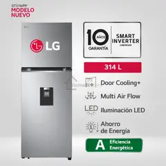LG - Refrigeradora GT31WPP Top Freezer Door Cooling 314 Litros Plateada