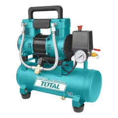 TOTAL TOOLS - Compresora de aire silenciosa 6 litros Total