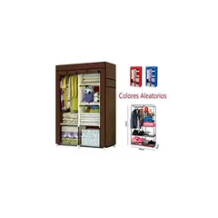 GENERICO - Ropero Organizador Armario Closet Armable 2 Cuerpos Funda 1.70MT