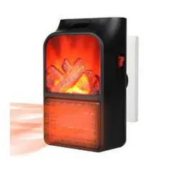 GENERICO - Calefactor Eléctrico Portátil de 500W Negro