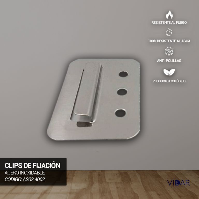 CLIPS DE FIJACIÓN - VENTA POR 100 UND