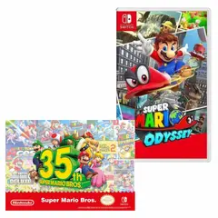 NINTENDO - Super mario odyssey switch + Poster