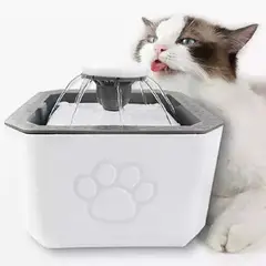 GENERICO - Fuente Electrica Bebedero De Agua Para Mascotas Color Blanco